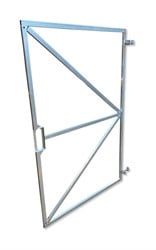 Stalen poortframe met slotkast
