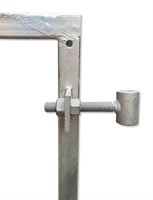 Stalen poortframe met slotkast-2