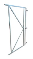 Stalen poortframe voor horizontale planken 