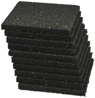 Rubberen tegeldrager | 10x10cm | zwart | per stuk