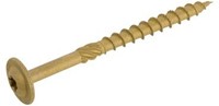 Tellerkopschroef | geelverzinkt | per stuk | 8x60mm