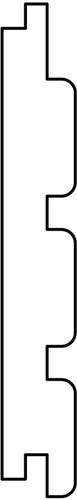 Thermo Vuren | 2x14cm | triple rhombus profiel-2