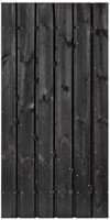 Tuindeur privacy | zwart gecoat | 90x195cm 