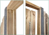 Tuindeurkozijn + aanslagligger | Zwart