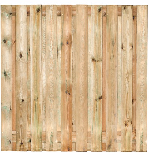 Tuinscherm Enschede | 180x180cm | 21 planks | Grenen