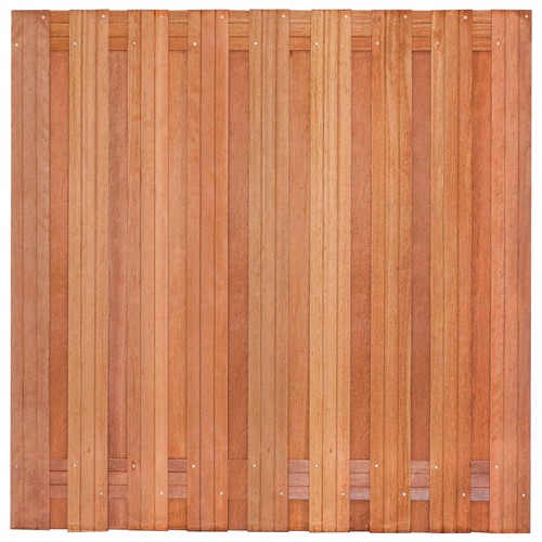 Tuinscherm Harlingen | 180x180cm | 19 planks | hardhout