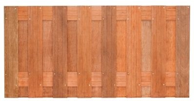 Tuinscherm Kampen | 17 planks | hardhout-2