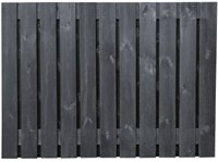 Tuinscherm Stuttgart | 21 planks | zwart -2