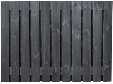 Tuinscherm Stuttgart | 21 planks | zwart -2