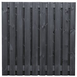 Tuinscherm Stuttgart | 21 planks | zwart 