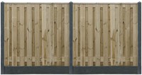 Tuinscherm Vasse | 90x180cm | 19 planks | Grenen-2