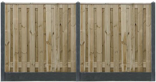 Tuinscherm Vasse | 90x180cm | 19 planks | Grenen-2
