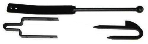 Veersluiting 3-delig | 72mm breed | zwart