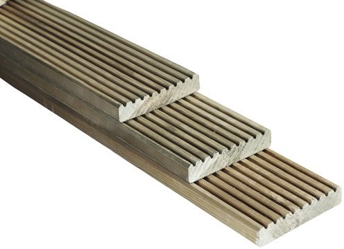 Vlonderplank | Grenen | 2,8x14,5cm | 5.00m | geimpregneerd