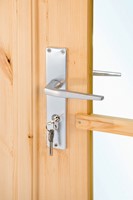 Vuren dubbele deur met kozijn | 166.5cm x 196,5cm | dubbel glas-2