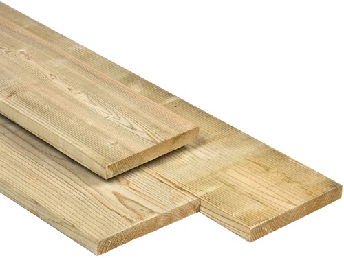Vuren schuttingplank | 1,9x14,5cm (19x145mm) | geimpregneerd
