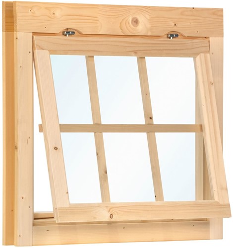 Vuren uitzetraam enkel | 93cm x 77cm | P013960 -2