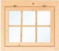 Vuren uitzetraam enkel | 93cm x 77cm | P013960 