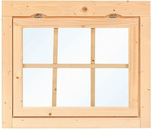 Vuren uitzetraam enkel | 93cm x 77cm | P013960 