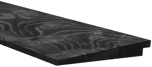 Vuren Zweeds Rabat zwart geimpregneerd | 2,8x19,5cm (28x195mm) | 5.00m