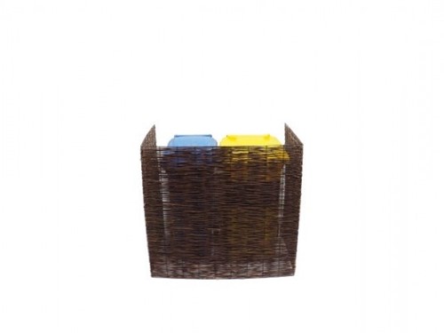 Wilgenscherm container ombouw | 2 containers