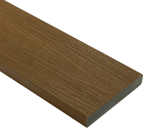 WPC Fiberdeck Premium kantplank | 2,3x13,8cm (23x138mm) | Teak | 3.00m | FSC100%
