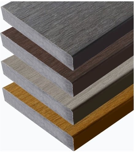 WPC Fiberdeck Premium kantplank | 2,3x13,8cm (23x138mm) | 3.00m | FSC100%