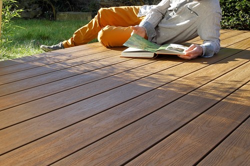 WPC Fiberdeck RHK Premium | 2,3x21cm (23x210mm) | Teak | 4.00m | FSC100%-3