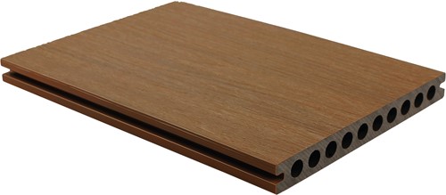 WPC Fiberdeck RHK Premium | 2,3x21cm (23x210mm) | Teak | 4.00m | FSC100%